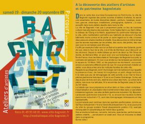 Porte ouverte des ateliers d'artistes de Bagnolet Porte ouverte des ateliers d'artistes de Bagnolet